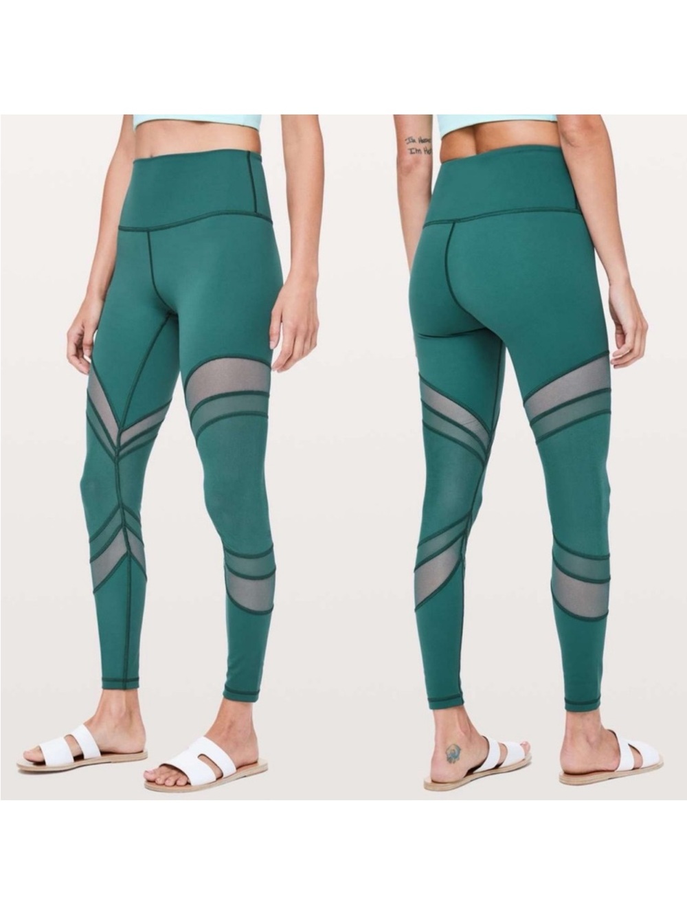 Lululemon Seek The Heat Tight in Green Jasper Size 12